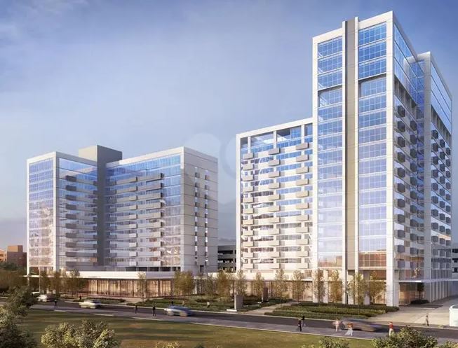 Fachada moderna do complexo médico Medplex Sul – Santana em Porto Alegre